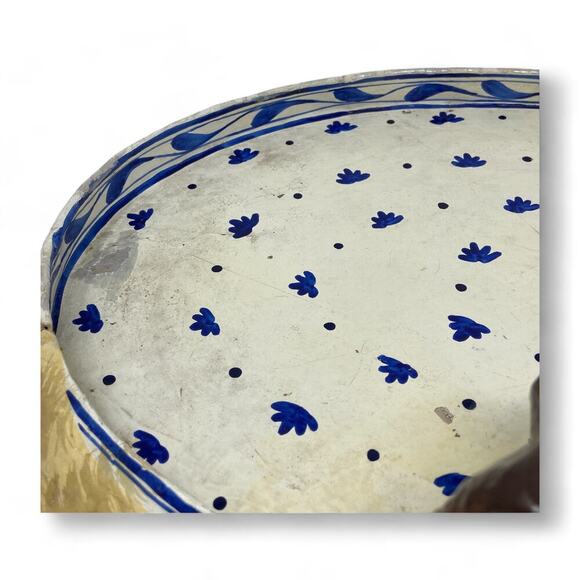 Vintage Paper Mache Bassett Hound Dog Valet Tray Hand Painted Folk Art Boho Rare - Picture 8 of 16